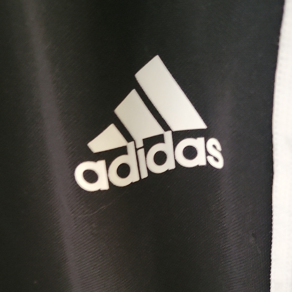 Adidas Black Joggers with White Stripes Size Small - Picture 4 of 10